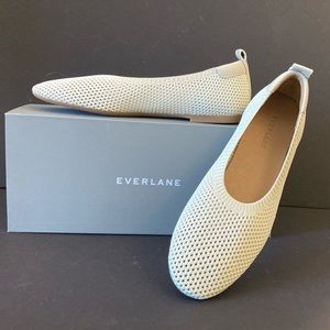 New Everlane Ivory Mesh Knit Ballet Flat, 8.5